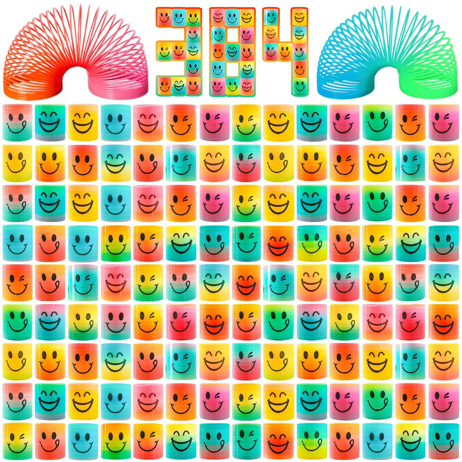 Cocurb 384 Pcs Mini Spring Party Favors for Kids 4 to 8 Fun Goodie Bag Stuffers for Birthdays, Classroom Prizes, and Small Toys Present