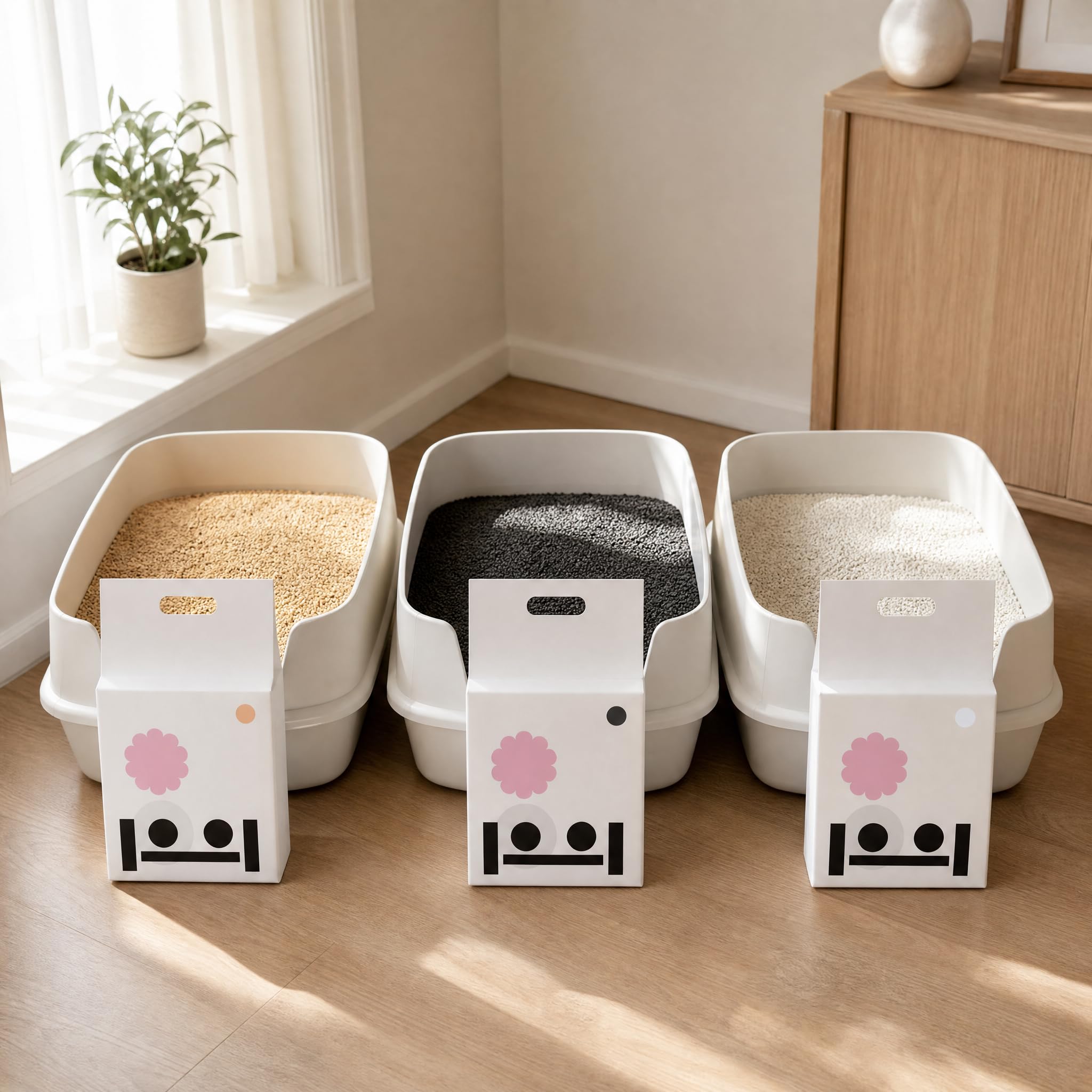 Litière Mixte pour Chat, camélia, Litière camélia 2,5kg