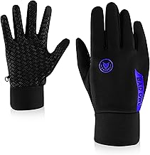 BADOWL Frost FIT Winter Gloves for Men & Women | Waterproof | Wind Resistant | Anti-Slip Palm | Touchscreen Compatible | Ideal for Sub-Zero Cold Weather Snow Outdoor Use (Blue)