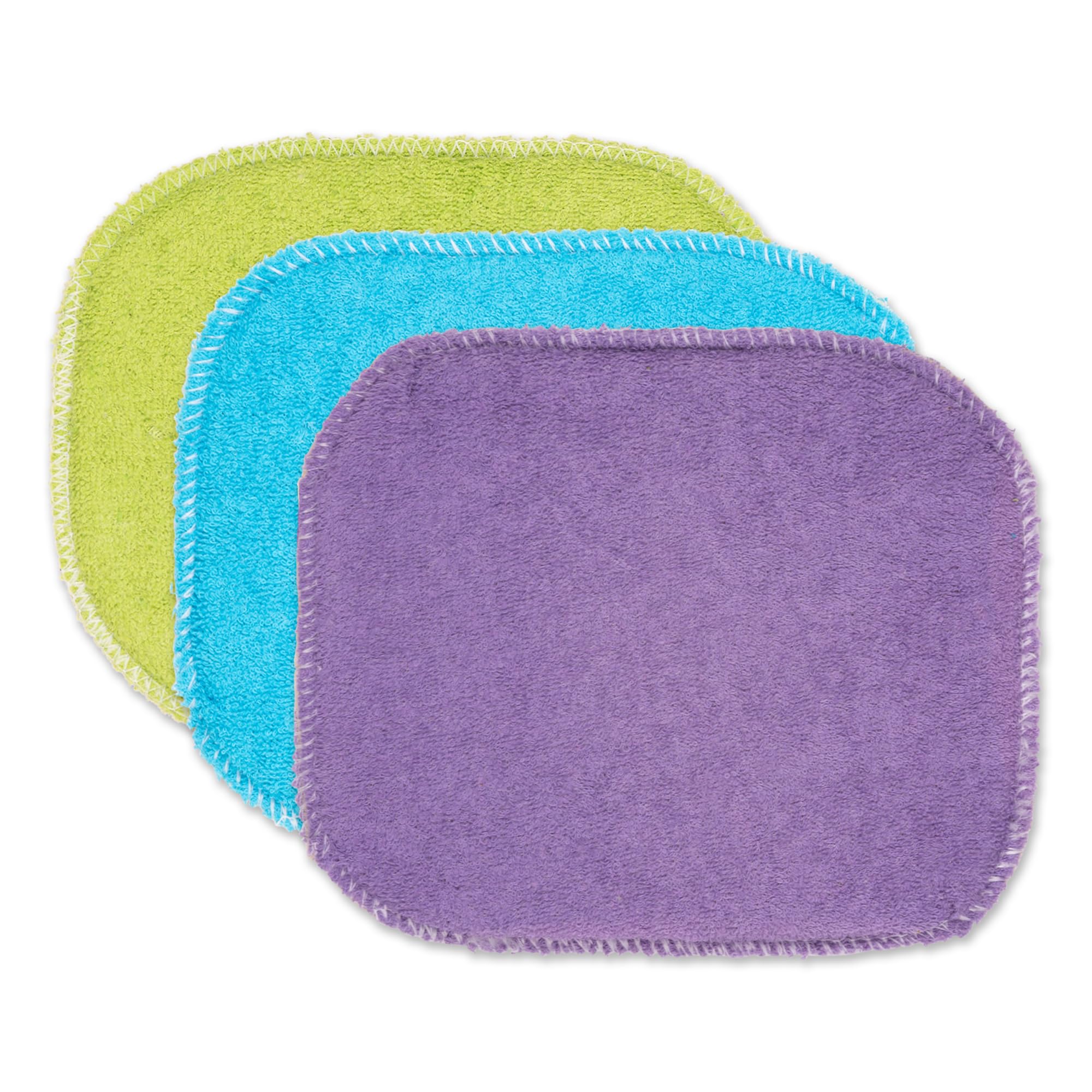 Éponges à récurer en nylon lavables en machine RSVP International en lot de 3 pièces