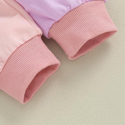 Miniatura 7 de Nie Cuimeiwan Conjunto de ropa de otoño para bebé, niño, niña, ropa de otoño, color de contraste, cálido, para mamá, niño, sudadera y pantalones