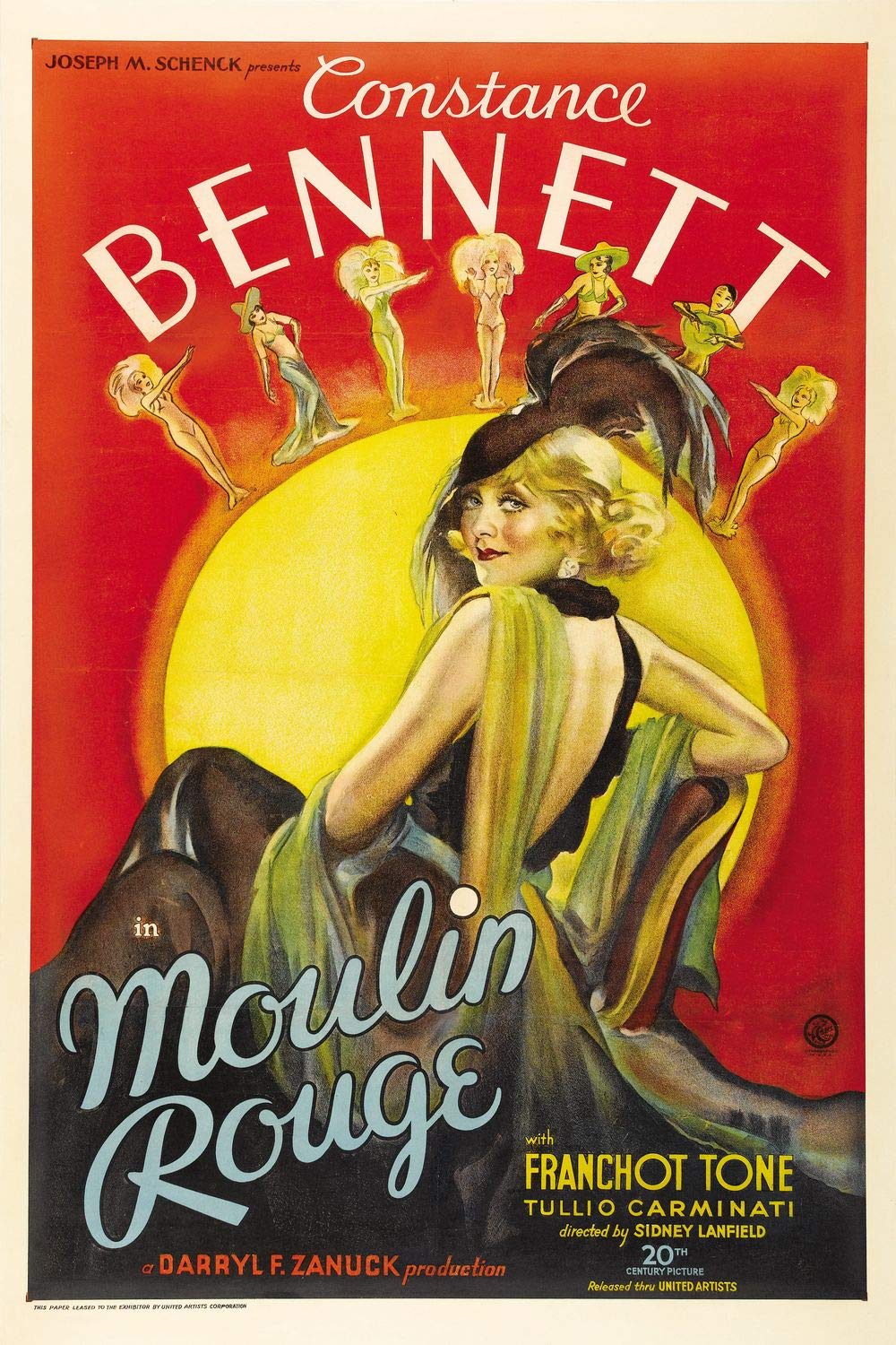 Rpw Roystone Print Works Green Moulin Rouge Noir Vintage Movie Poster Art Print A3 42X30cm