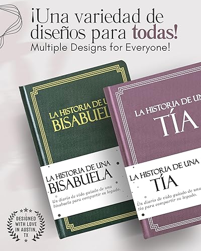 Miniatura 6 de Tia, comparte tu historia conmigo (Tapa dura) 250+ Preguntas, Tía regalos, Feliz Día de la Madre, mejor regalo de sus sobrinos y sobrinas,