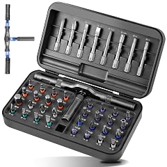 42 in 1 Magnetic Screwdriver Set with Ratcheting Handle Professional Repair Tool Kit for Electronics Furniture Bicycles DIY
