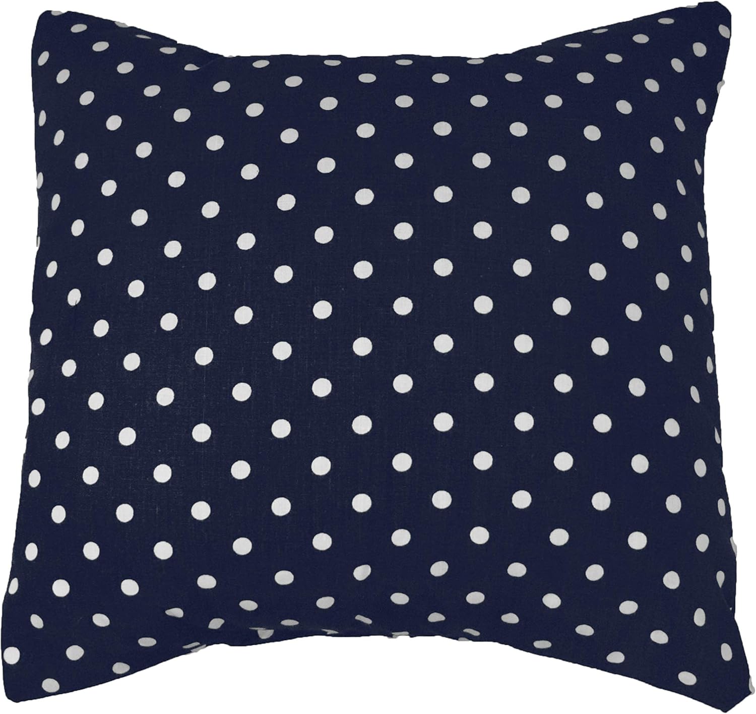 lovemyfabric Poly Cotton Small Dots Print Decorative Throw/Sham Pillow Cushion Cover for Holiday Decor, Bedroom, Sofa, Classroom, Living Room, Interior Design (24" x 24", Fuchsia on White)