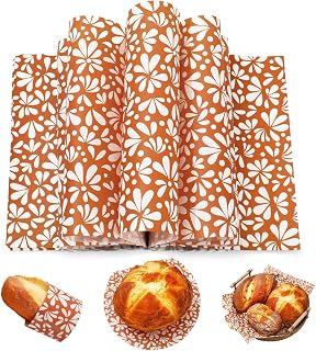 FYSUIMU 150 Pcs Cielito Lindo Wax Paper Sheets Mexican Flower Deli Food Greaseproof Wrapping Paper 9.8 x 8.3 Inch Platos De Barro Sandwich Picnic Basket Liners for Mexican Party Bakery Supplies