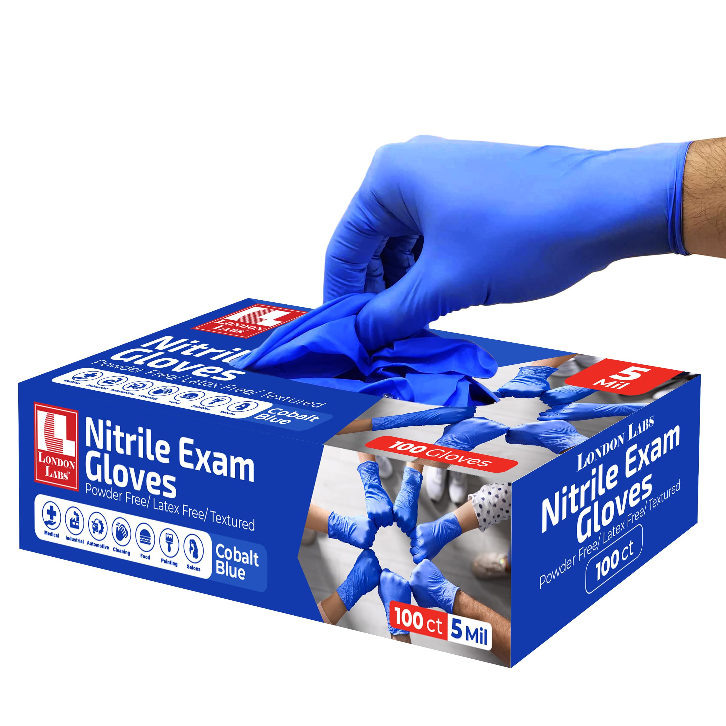 London Labs 5Mil Cobalt (100 CT)-M