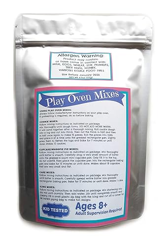 Miniatura 6 de Juego de mezclas de horno fáciles de hornear para niños, juego real de 4 galletas, kit de recarga de azúcar, mantequilla de maní, chispas de