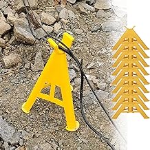 HDYZJQ Soporte Triangular para Cables Amarillo, Soporte/Estante De Plástico para Cables, Organizador De Cables Apilable Y Aislado, Paquete De 10(Snap Style)