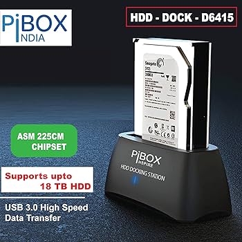PiBOX India, USB 3.0 Hard Drive Docking Station (USB to SATA