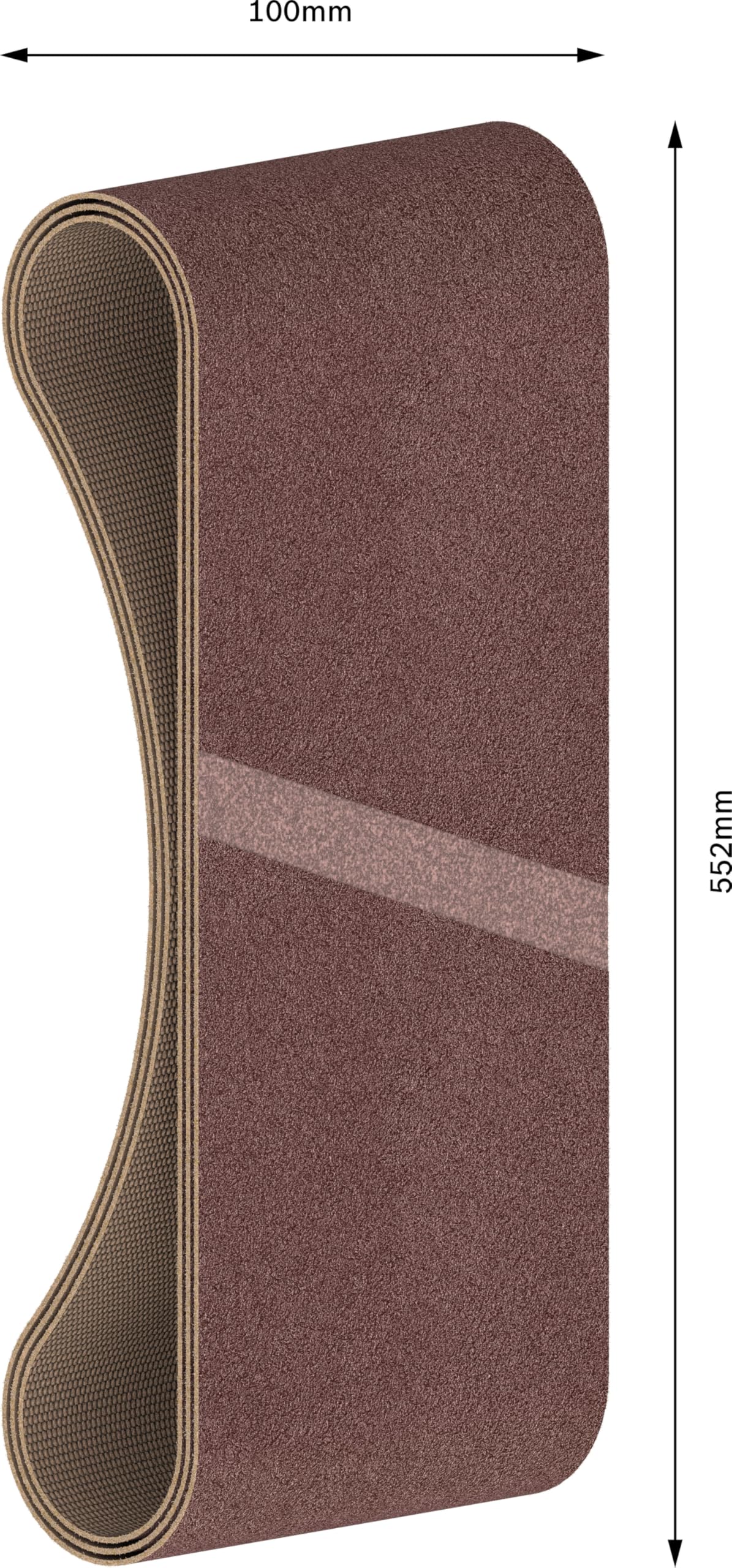 Bosch 3x Nastro abrasivo PRO X440 per levigatrici, 3 pz (per Vernice su legno, Legno duro, 100 x 552 mm, Grano 60, 80, 100, Professional Accessorio Levigatrice a nastro)