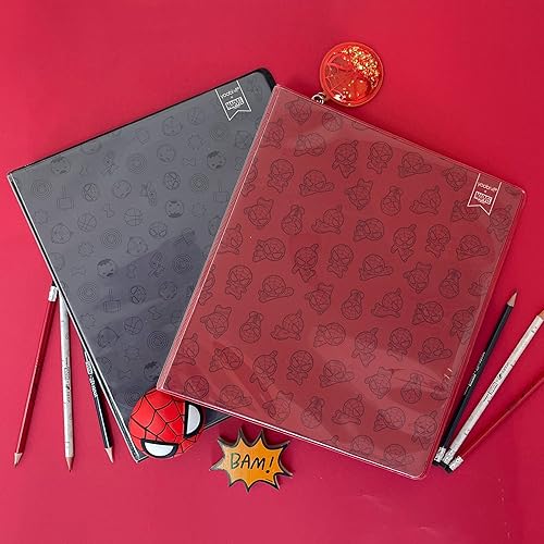 Miniatura 5 de Yoobi x Marvel Borrador y sacapuntas de lápiz, Spider-Man Bam!, borrador blando, sacapuntas para niños, sin PVC y embalaje certificado FSC, bonitos