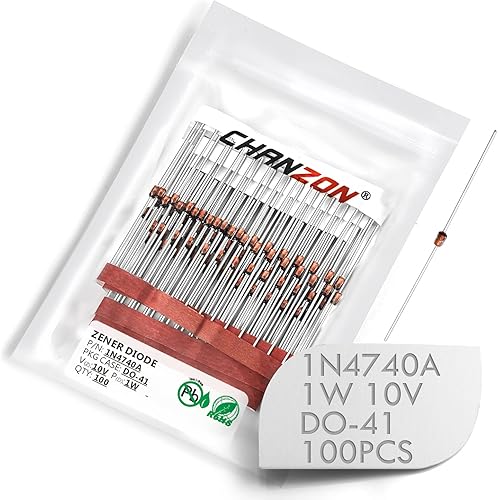 Miniatura 10 de (Paquete de 100piezas) chanzon bzx55C20(1N5250b) Zener Diodo 0,5W 20V DO-35(do-204ah) Axial diodos 0,5W 20V,