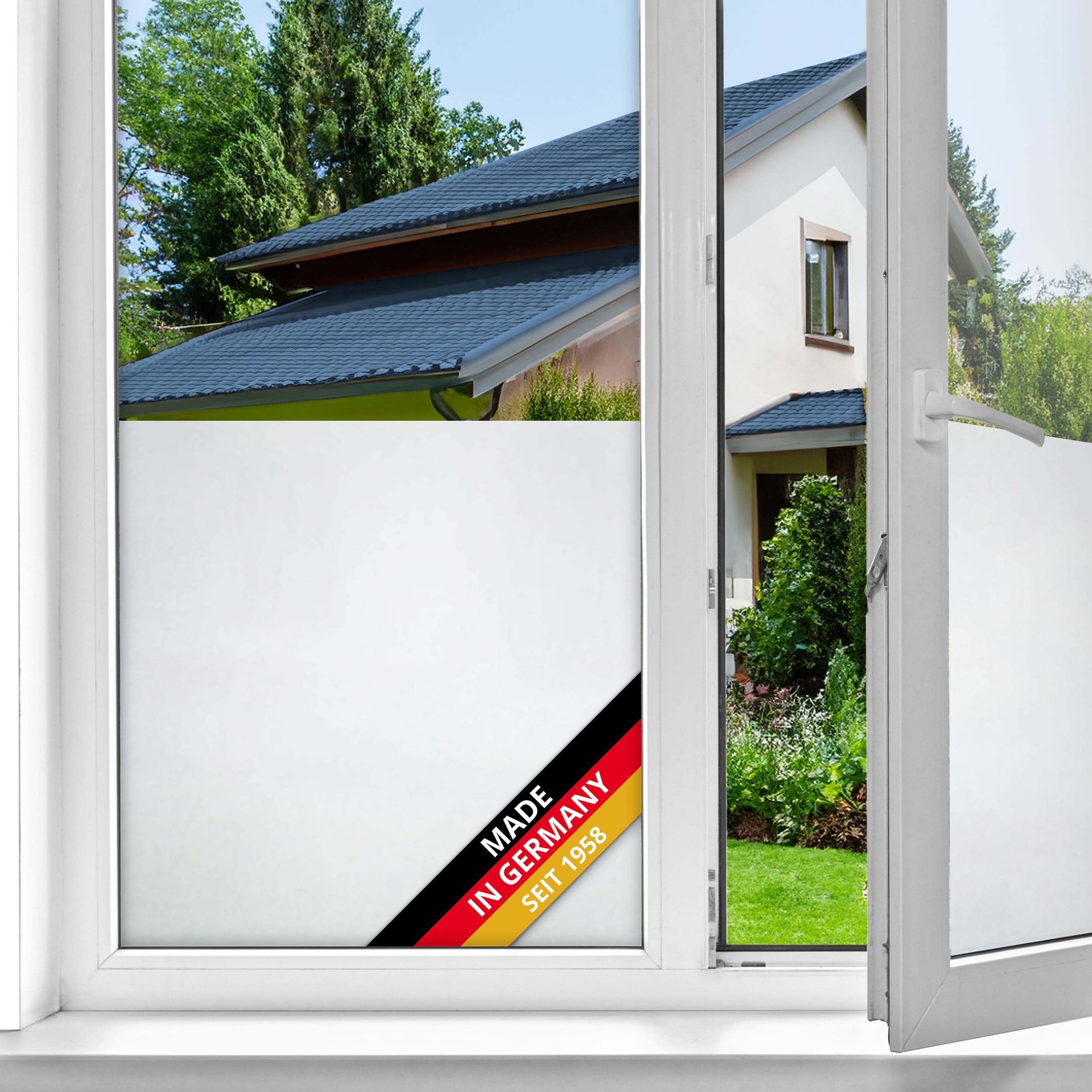 d-c-fix Fensterfolie Frost Milchglas statisch selbsthaftend Premium 45 cm x 1,5 m