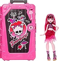 Monster High Skulltimate Secrets Draculaura Doll Gore-geous Oasis Set with Suitcase, 19+ Surprises & Travel Accessories