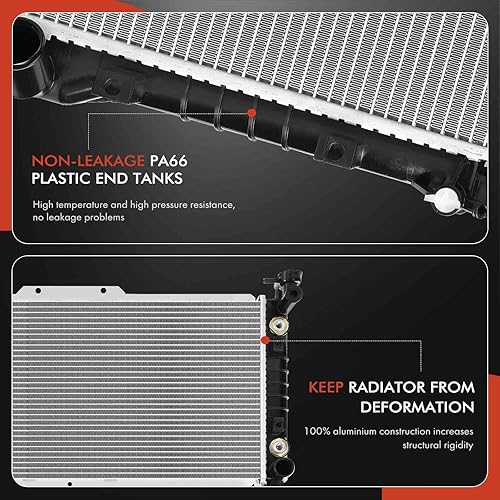 Miniatura 6 de A-Premium Conjunto de radiador de refrigerante del motor con enfriador de aceite de transmisión compatible con Mazda 626, MX-6 1993-1997 2.0L,