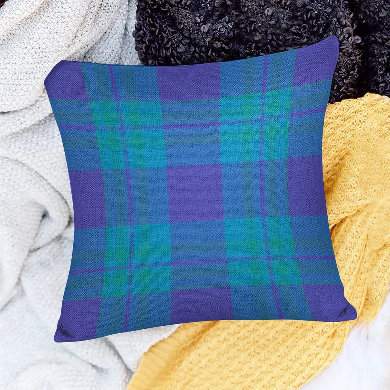 Buffalo 2 Federe Per Cuscino Decorative A Quadri – 40x40 Cm – Trama Bufalo, Blu Navy, Per Divano E Letto