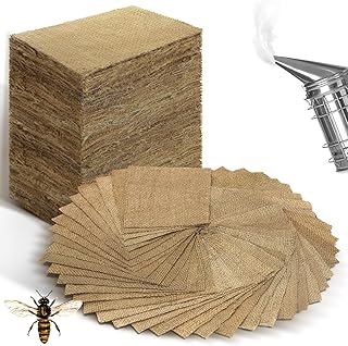 4.2 Pound Burlap Bee Smoker Fuel Pellets Jute Burlap Smoker Fuel for Beekeeping Easy to Light with Match or Lighter Long Continuous Burn