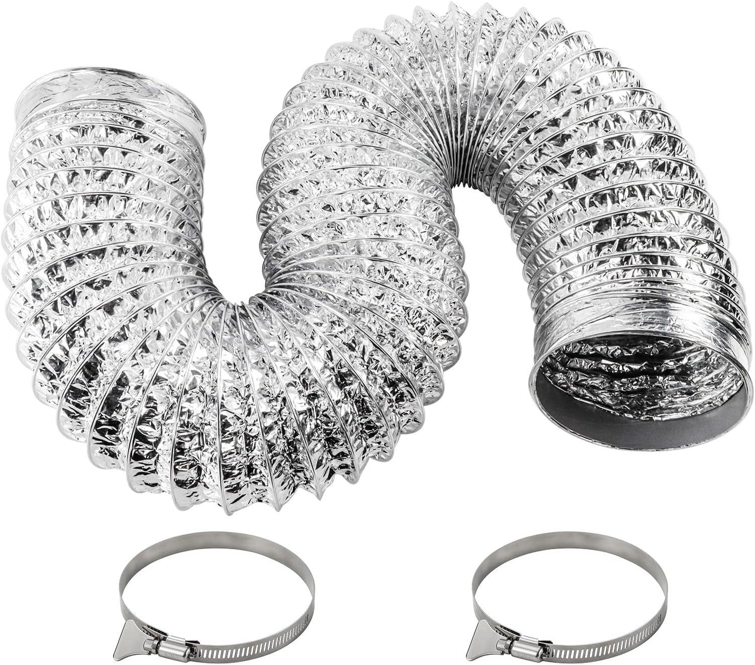 4'' Diameter by 10 ft Length  Flexible Dryer Vent Duct Hose Kit