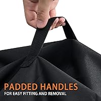 Vista 5 de Cubierta para Fogón para Cubierta Solo Stove Ranger de 15 Pulgadas, 600D Impermeable Anti-UV y Resistente a Desgarros Cubierta Redonda Protección