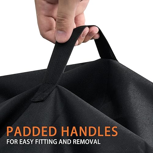 Miniatura 5 de MAVINCHER Cubierta para Fogata para Solo Stove Bonfire 2.0 con Soporte, 600D Impermeable Anti-UV y Resistente a Desgarros Cubierta Redonda