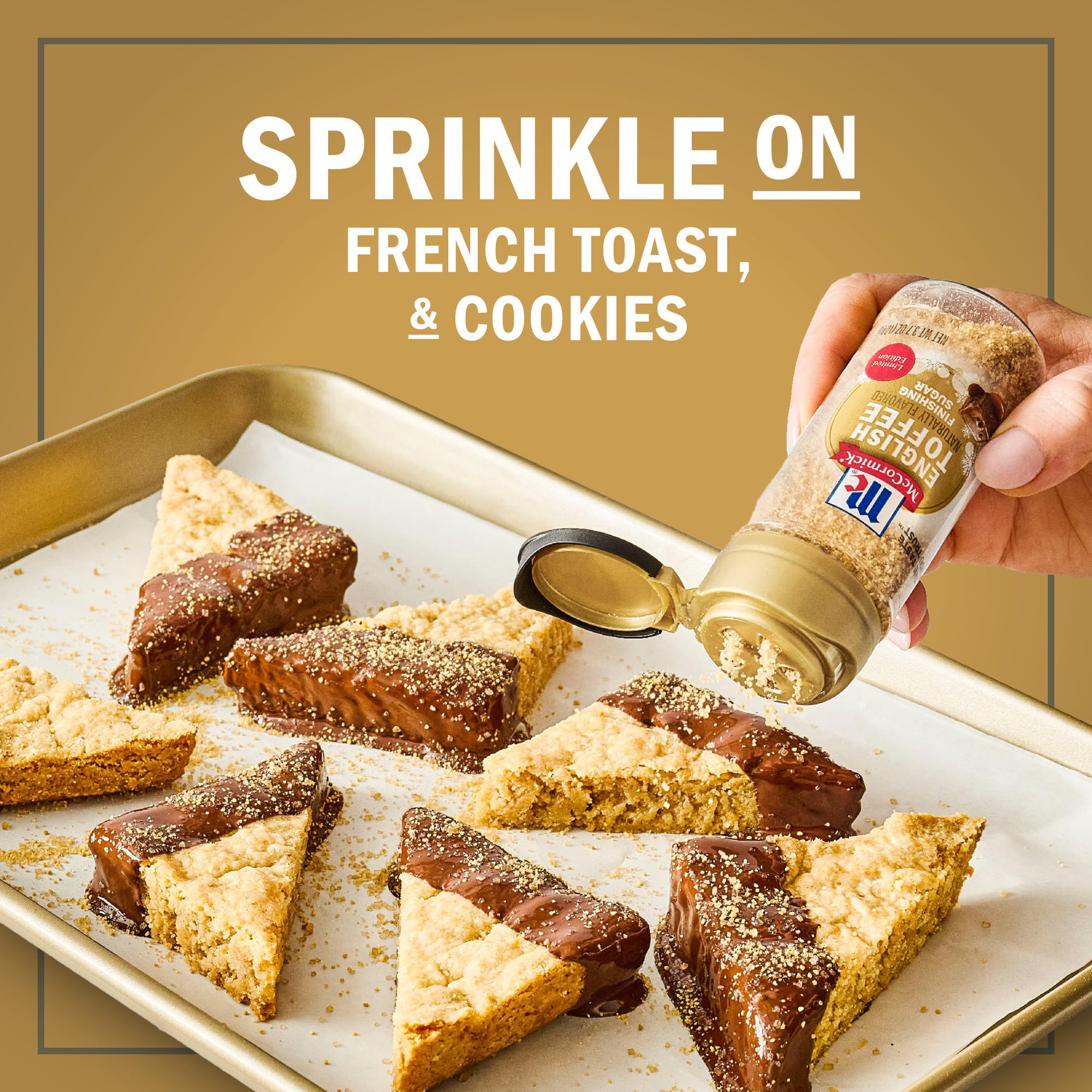 McCormick Finishing Sugar English Toffee Limited Edition Rich Buttery Sweetness for Hot Chocolate Cookies Cake Pie Cocktails and — view 14