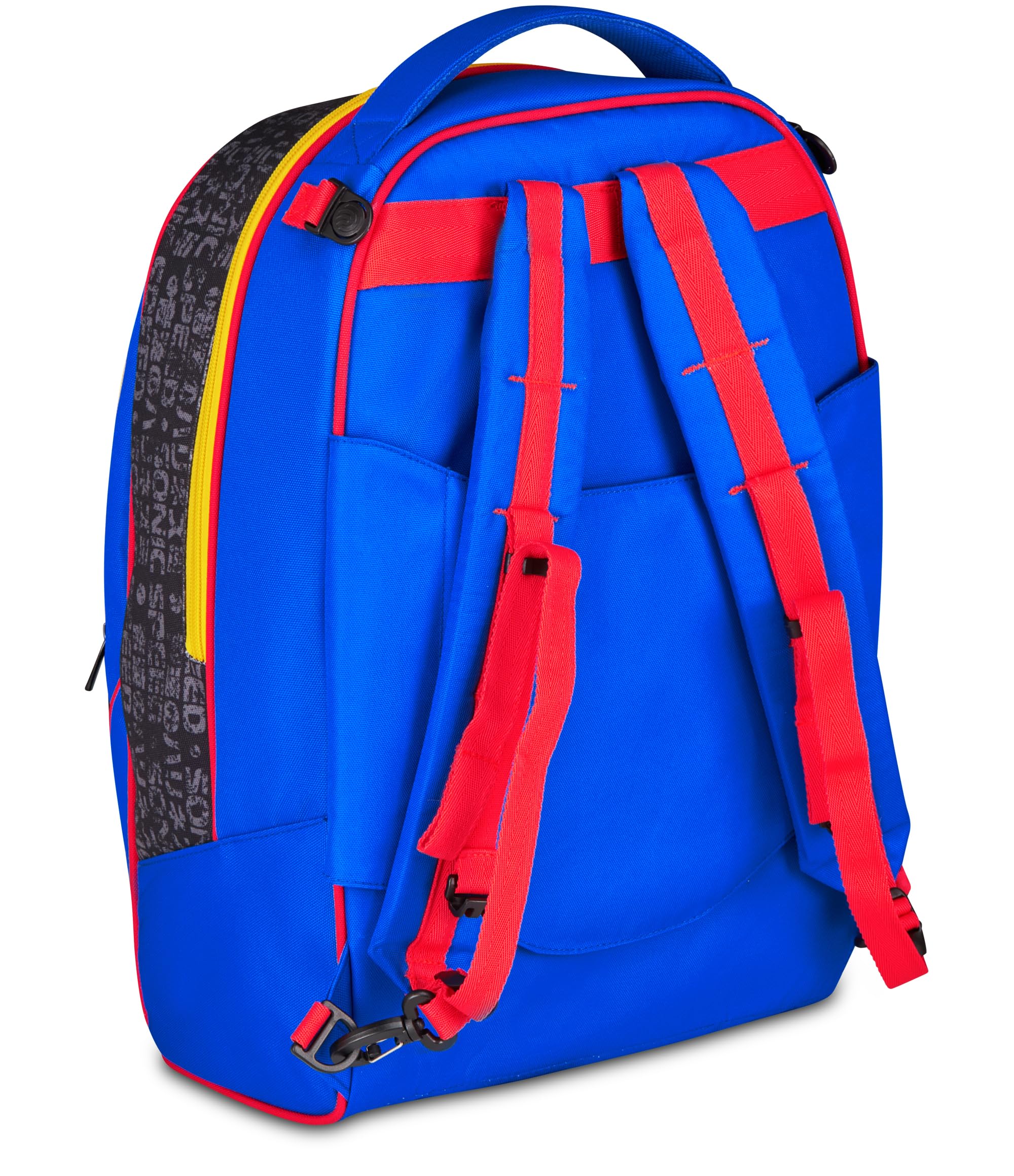 Seven Trolley Jack Scuola Sonic, Blu, 36 L, 3 Ruote, Doppio Scomparto, Crossover System, Doppio Utilizzo, Uso Zaino, Tasca portaborraccia, Scuola elementare e media, Bambini e ragazzi, Viaggi
