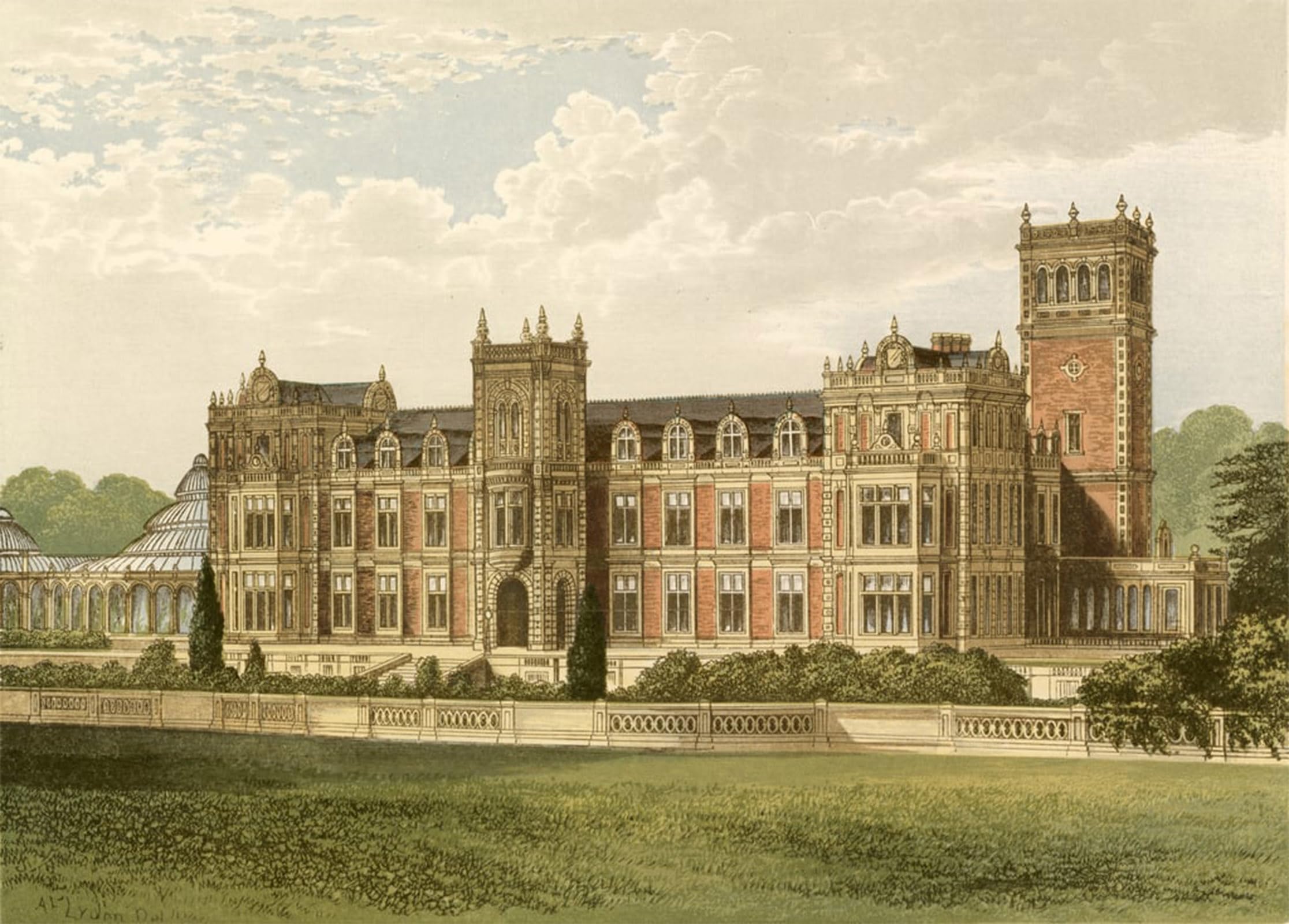 ARTXLXXBN Famous Art Print Poster Vintage Wall Art Somerleyton by Alexander Lydon Canvas Art Poster for Home Decor 60x90cm