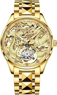 PR5922 Men’s Watch, Black Dial, 24K Pure Gold Plated, Automatic, Sapphire Glass, 41mm, 10ATM