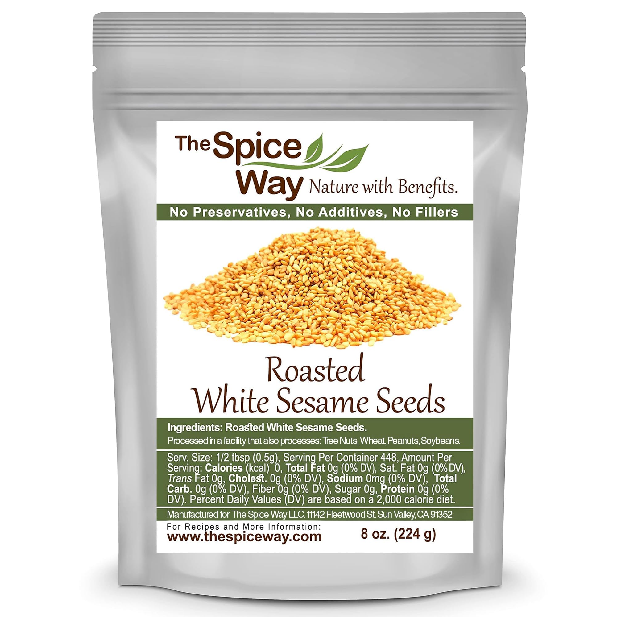 Roasted White Sesame Seeds - 8 oz