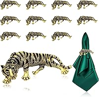 Vista 10 de Juego de 6 servilleteros con diseño de abeja dorada para bodas, jardín, fiestas, decoración de mesa de granja