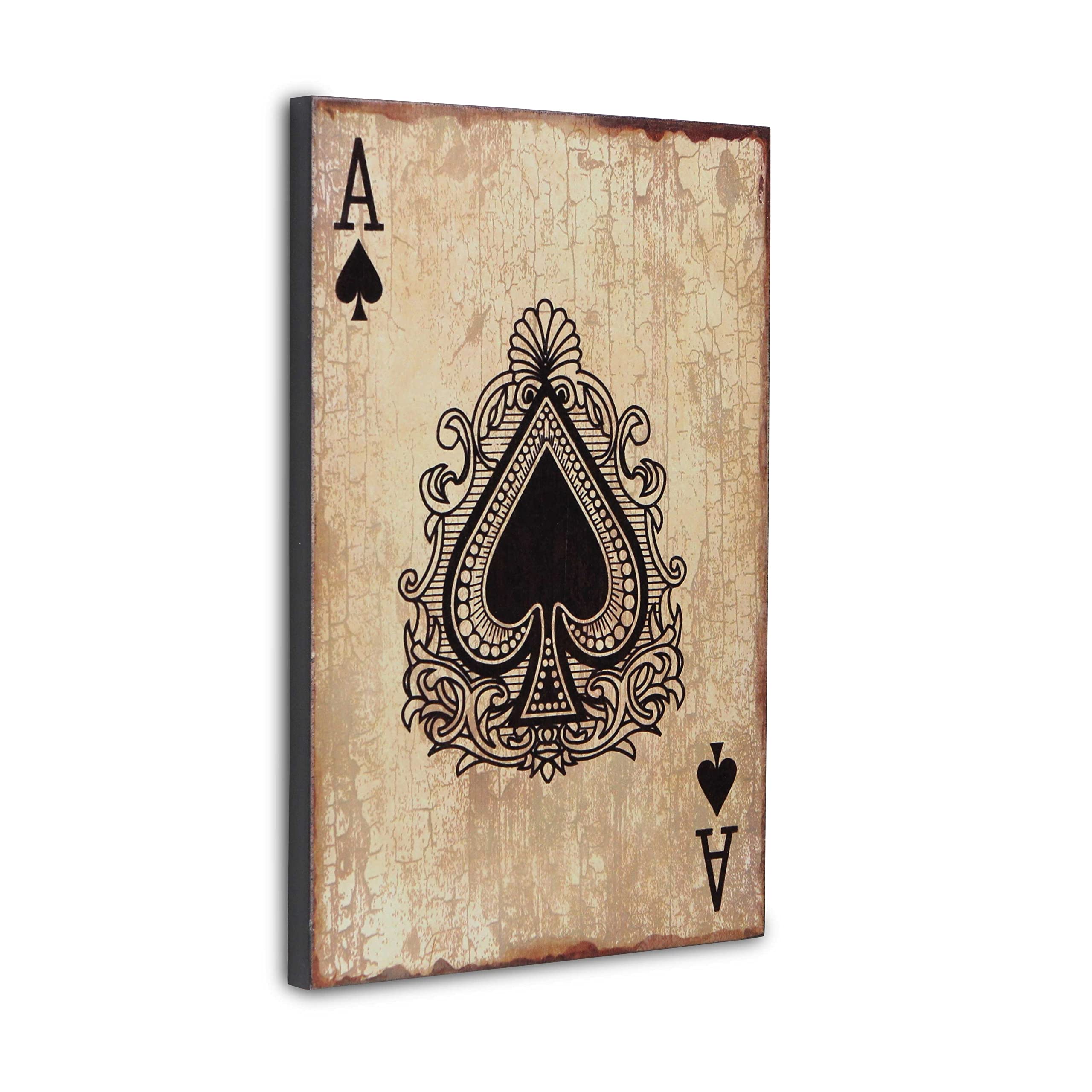 Amazon.com: Cheung's FP-3677A Ace of Spades Wooden Wall Decor