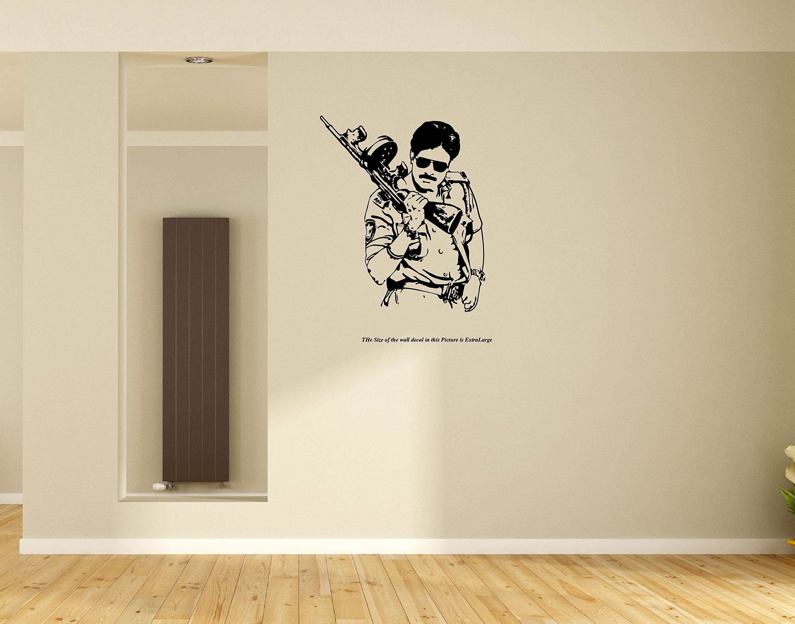 PEACOCKRIDE Vinyl Pawan Kalayan-Gabbar Singh Wall Decal 60 x 24 cm, Black (B07KZDM9YG) Amazon Price History, Amazon Price Tracker
