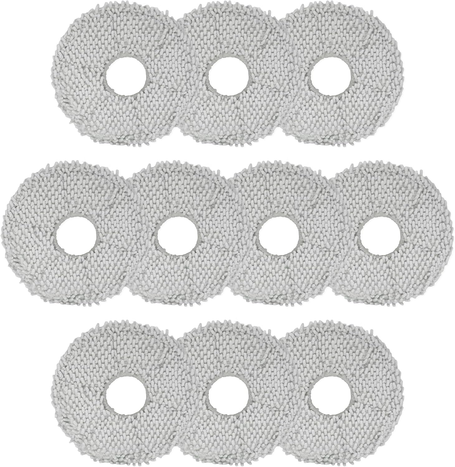 Mop Pads 10 PCS, Washable Mopping Pads for Vacuum Cleaner, Mop Pad for Ecovacs Deebot X1 Omni/X1 Turbo/T20 Omni/T10 Omni/T30S Pro/T50 Omni/T50 Pro Omni/N30 Omni/Yeedi m12 pro+