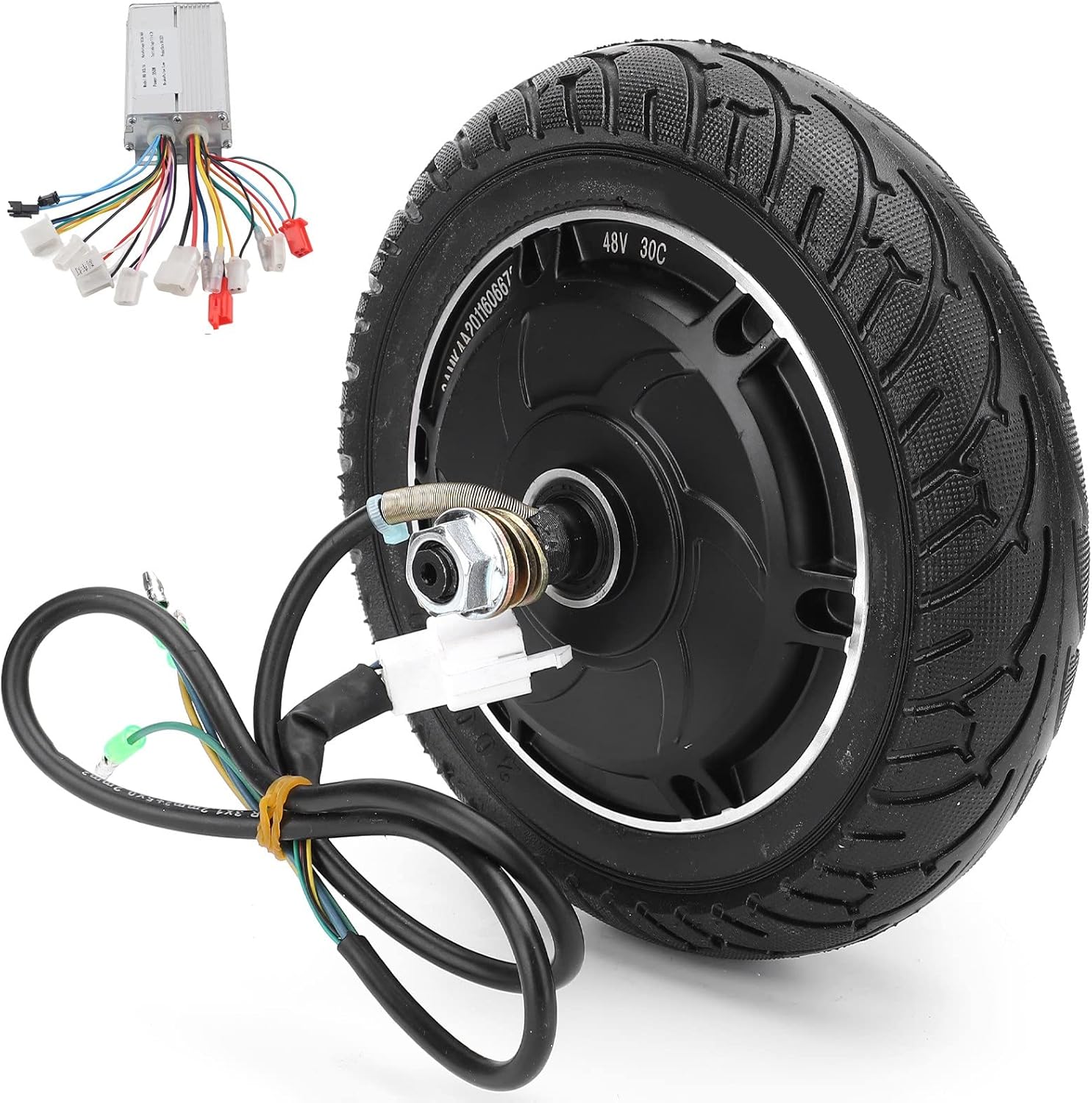 Electric Scooter Hub Motor Kit, 48V 350W Wheel Brushless Hub Motor
