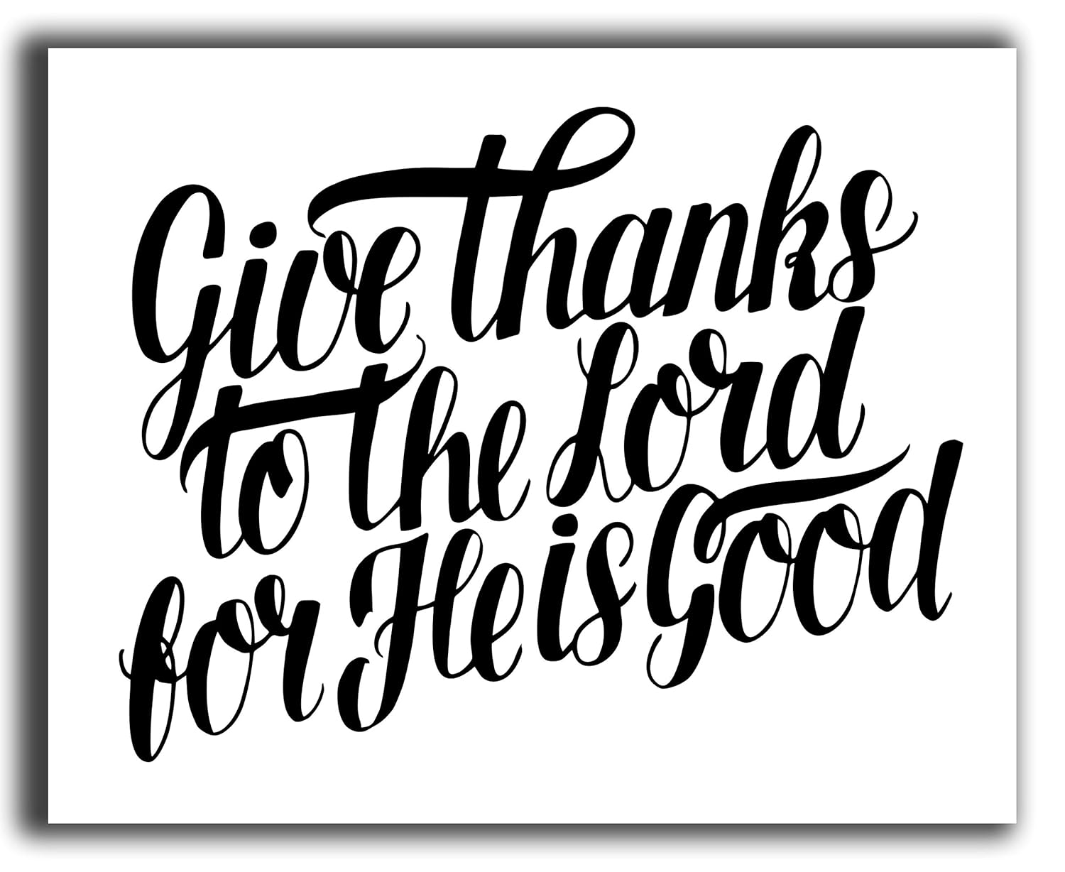 Bible Verse Wall Decor 10x8" UNFRAMED Print Psalm 1361