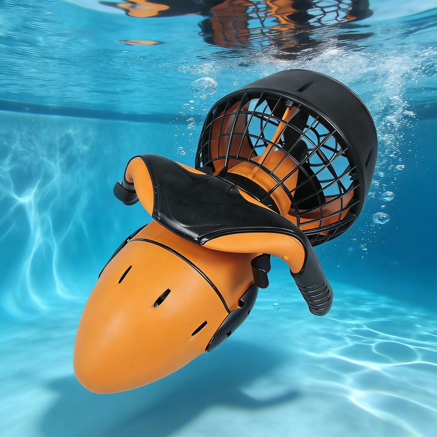 Underwater Pool Scooter, Underwater Scooter, Water Sports Diving Scooter With Handle, Compact And Portable Water Scooter For Adults&Kids, Scuba Diving Snorkeling Sea Scooter Multiple Uses 500W