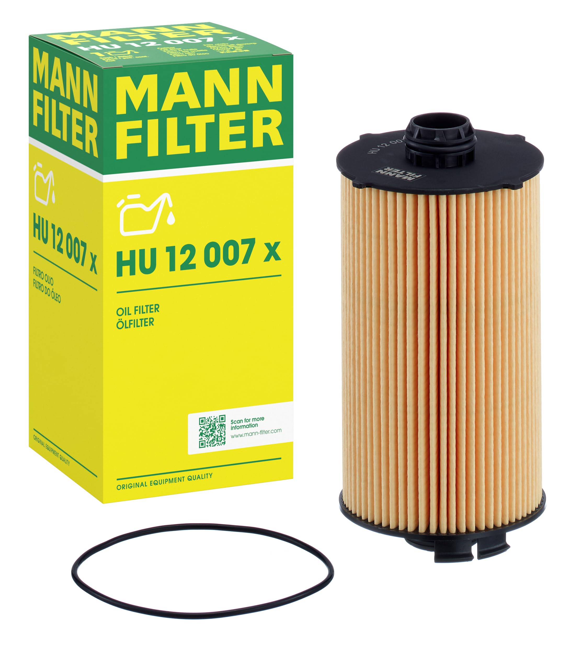 MANN-FILTER HU 12 007 x Filtr olejowy - MASZYNY BUDOWLANE