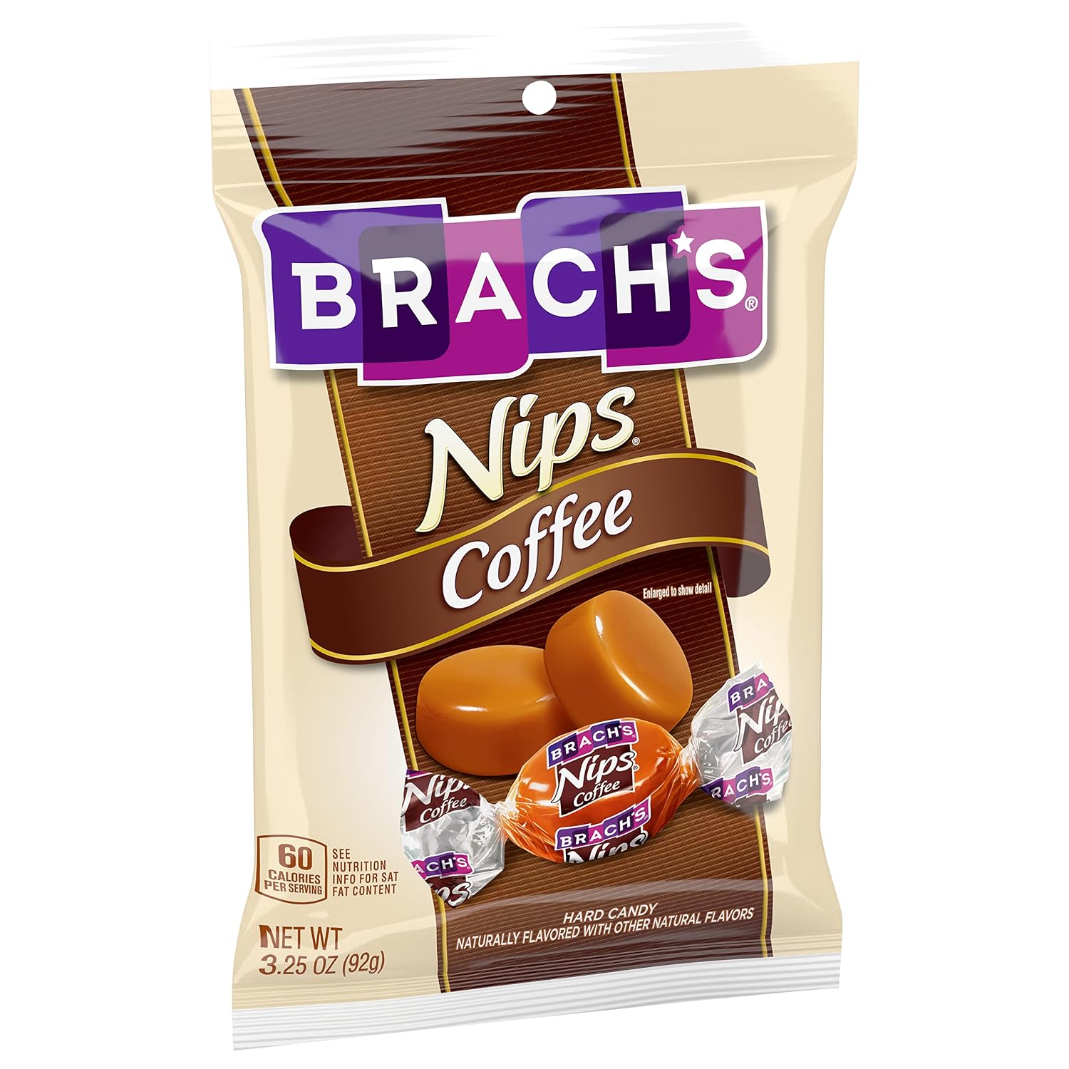 Brach's Nips Coffee Flavored Hard Candy, 3.25 ounce, Pack of 12