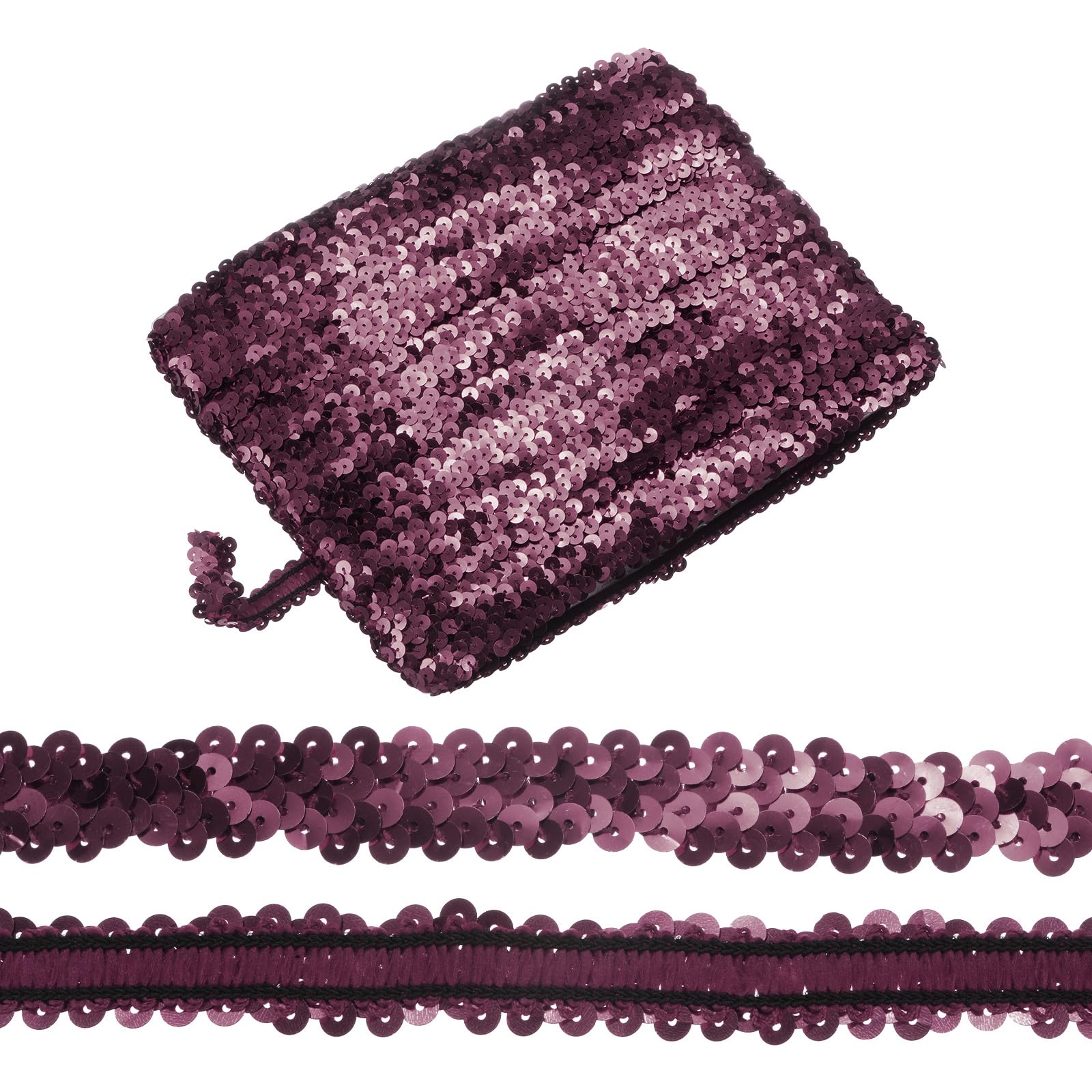 M METERXITY 1-Pack Elastic Sequins Trim