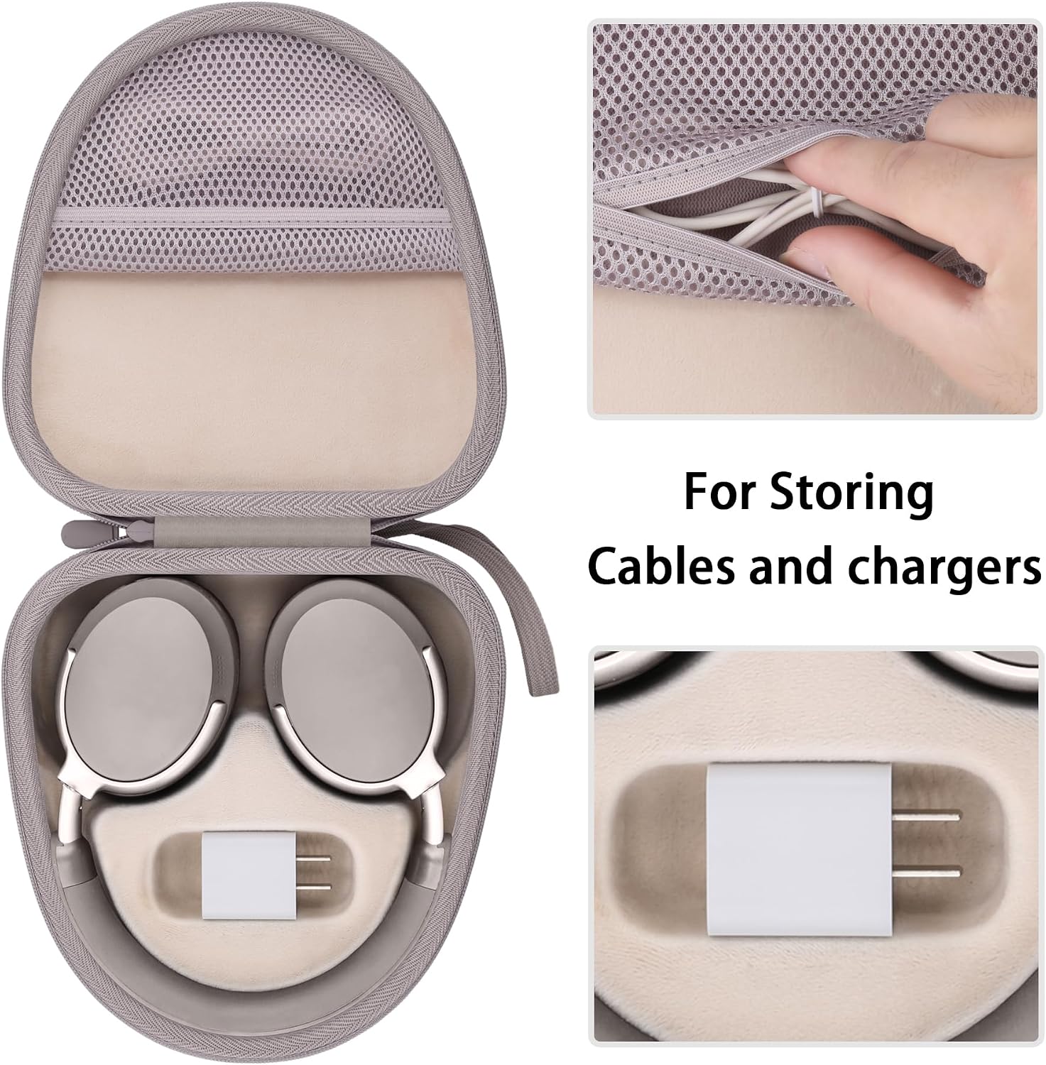 co2CREA Headphones Case for Bose New QuietComfort Ultra 2nd Gen/QC45,Sand image 4