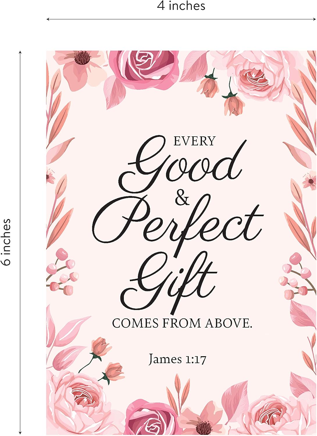 DIVERSEBEE Inspirational Christian Greeting Cards of Encouragement (Floral) image 2