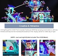 Vista 2 de BrickBling Kit de iluminación LED compatible con Lego Disney The Enchanted Treehouse 43215, luz creativa compatible con Lego 43215, no incluye