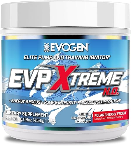 Miniatura 57 de Evogen EVP Xtreme NO - Polvo de preentrenamiento para hombres y mujeres Preentrenamiento sin azúcar con beta alanina, creatina y cafeína