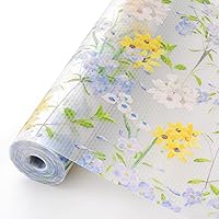 Vista 18 de Cooyes Revestimiento para estanterías, cajones y armarios de cocina, sin adhesivo, papel impermeable con patrón moderno, duradero