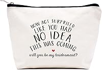 Vista 175 de LIBIHUA Bolsa de maquillaje para mujer, bolsa de cosméticos regalos para ella, bolsa de viaje femenina, Beige natural, 283-a mi increíble tía futura