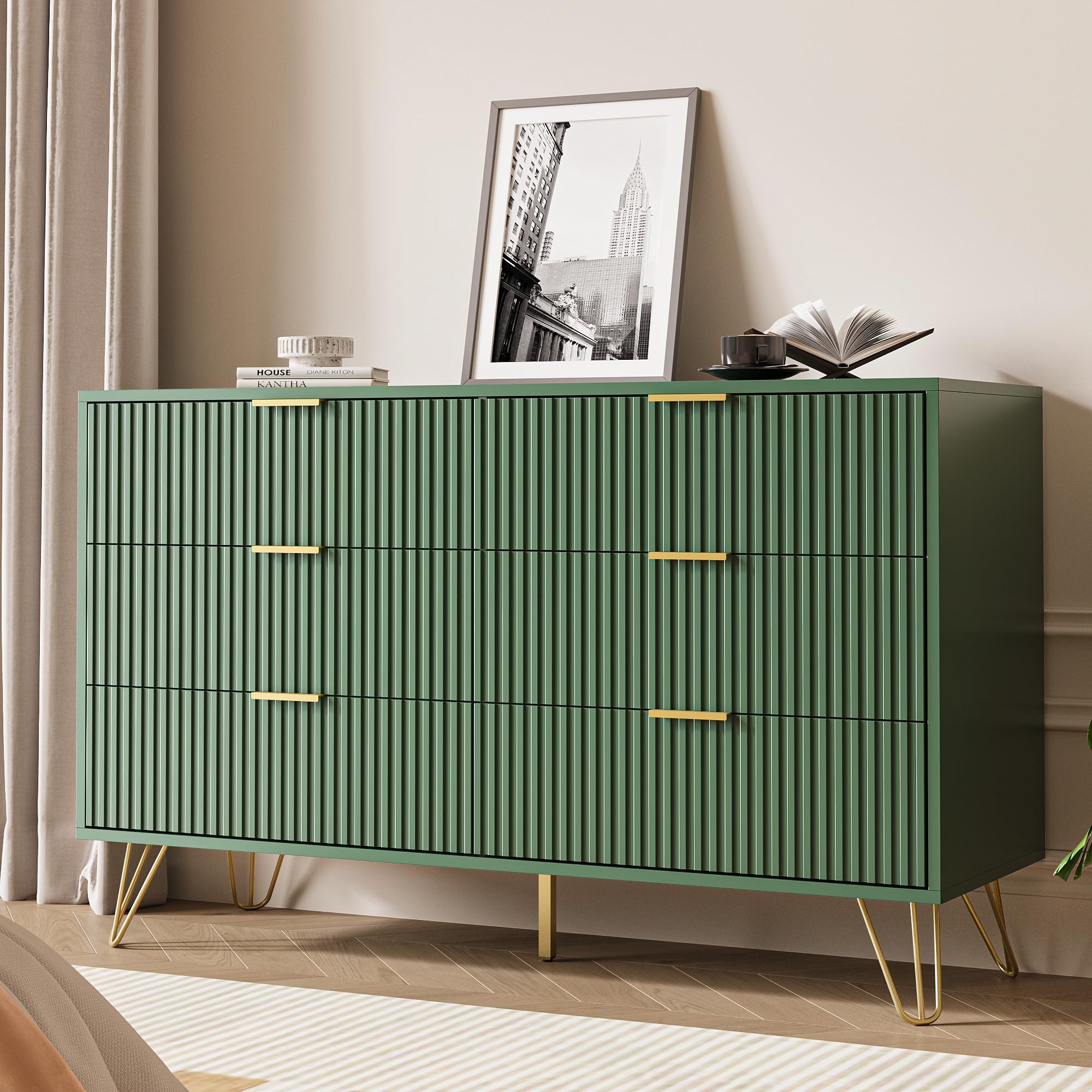 Amazon.com: MAISONARIA Green Dresser for Bedroom, Modern Dresser with Gold Metal Handles & Chests of Drawers, Wood Chest of Drawers for Bedroom : Home & Kitchen Amazon.com: MAISONARIA Green Dresser for Bedroom, Modern Dresser with Gold Metal Handles & Chests of Drawers, Wood Chest of Drawers for Bedroom : Home & Kitchen