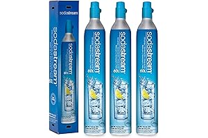 SodaStream 60 Liter Co2 Spare Carbonators (3 Pack) | Compatible Jet Sparkling...