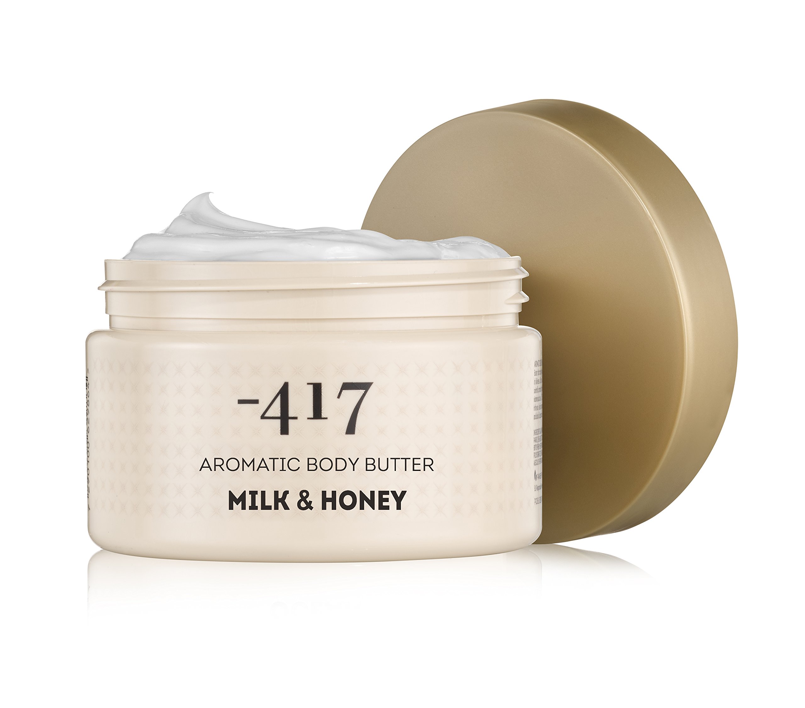 -417 Dead Sea Cosmetics - Beurre Corporel Aromatique – Lait & Miel - Hydratant & Enrichie en Beurre de Karité