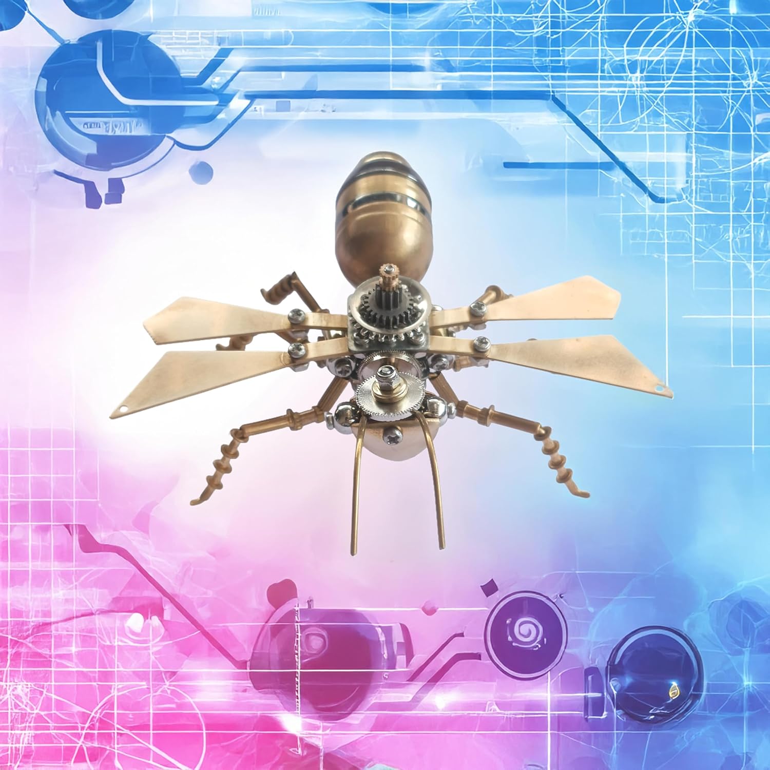 3D Steampunk Metal Puzzle, Mechanical Flying Ants Insects Model Building Kits, Arts & Crafts DIY Projects Hobby Kit,Funny Ideas for Birthday (Flying Ants)
